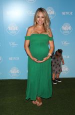 Pregnant JESSICA HALL at True and the Rainbow Kingdom Premiere in Los Angeles 08/10/2017
