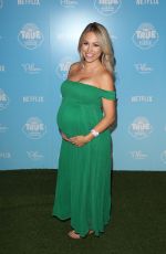 Pregnant JESSICA HALL at True and the Rainbow Kingdom Premiere in Los Angeles 08/10/2017