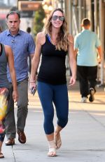 Pregnant LARA TRUMP Out Jogging in Central Park in New York 08/20/2017
