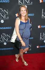 Pregnant SARA THOMPSON at The Lion King Sing-along Screening in Los Angeles 08/05/2017