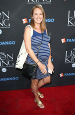 Pregnant SARA THOMPSON at The Lion King Sing-along Screening in Los Angeles 08/05/2017