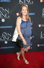 Pregnant SARA THOMPSON at The Lion King Sing-along Screening in Los Angeles 08/05/2017