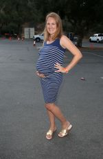 Pregnant SARA THOMPSON at The Lion King Sing-along Screening in Los Angeles 08/05/2017