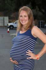 Pregnant SARA THOMPSON at The Lion King Sing-along Screening in Los Angeles 08/05/2017