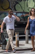 Pregnant VIVIANE THIBES and Cameron Douglas Out in New York 08/23/2017