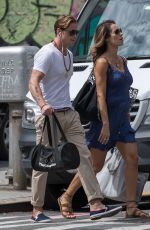 Pregnant VIVIANE THIBES and Cameron Douglas Out in New York 08/23/2017