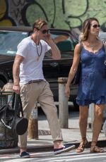 Pregnant VIVIANE THIBES and Cameron Douglas Out in New York 08/23/2017