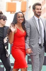 RACHEL LINDSAY and Bryan Abasolo Leaves AOL Build in New York 08/08/2017