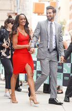 RACHEL LINDSAY and Bryan Abasolo Leaves AOL Build in New York 08/08/2017