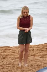REACHELLE BANNO and ADA NICODEMOU on the Set of Home and Away at Palm Beach in Sydney 08/15/2017