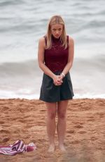 REACHELLE BANNO and ADA NICODEMOU on the Set of Home and Away at Palm Beach in Sydney 08/15/2017