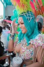 RIHANNA at Carnival in Barbados 08/07/2017