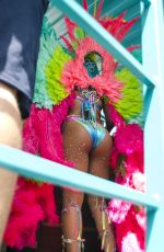 RIHANNA at Carnival in Barbados 08/07/2017