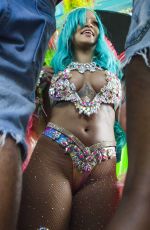 RIHANNA at Carnival in Barbados 08/07/2017