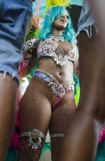 RIHANNA at Carnival in Barbados 08/07/2017