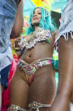 RIHANNA at Carnival in Barbados 08/07/2017