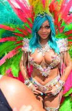 RIHANNA at Carnival in Barbados 08/07/2017