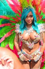 RIHANNA at Carnival in Barbados 08/07/2017