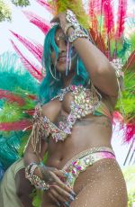 RIHANNA at Carnival in Barbados 08/07/2017