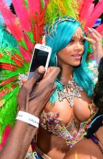 RIHANNA at Carnival in Barbados 08/07/2017