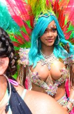 RIHANNA at Carnival in Barbados 08/07/2017