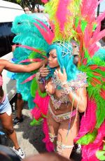 RIHANNA at Carnival in Barbados 08/07/2017