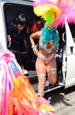 RIHANNA at Carnival in Barbados 08/07/2017