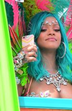 RIHANNA at Carnival in Barbados 08/07/2017