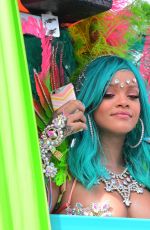 RIHANNA at Carnival in Barbados 08/07/2017