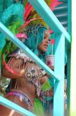 RIHANNA at Carnival in Barbados 08/07/2017