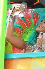 RIHANNA at Carnival in Barbados 08/07/2017