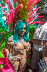 RIHANNA at Carnival in Barbados 08/07/2017