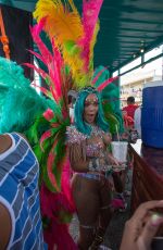 RIHANNA at Carnival in Barbados 08/07/2017