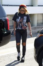 RITA ORA at Meche Hair Salon in Beverly Hills 08/18/2017