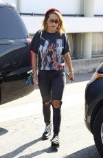 RITA ORA at Meche Hair Salon in Beverly Hills 08/18/2017