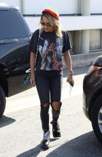 RITA ORA at Meche Hair Salon in Beverly Hills 08/18/2017