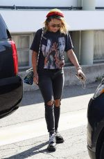 RITA ORA at Meche Hair Salon in Beverly Hills 08/18/2017