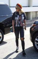 RITA ORA at Meche Hair Salon in Beverly Hills 08/18/2017