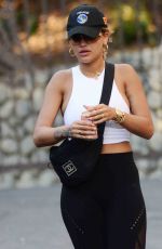 RITA ORA in Tights Out Shopping in West Hollywood 08/04/2017
