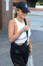 RITA ORA in Tights Out Shopping in West Hollywood 08/04/2017