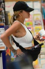 RITA ORA in Tights Out Shopping in West Hollywood 08/04/2017