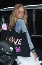 ROMEE STRIJD Arrives at Victoria’s Secret Offices in New York 08/29/2017