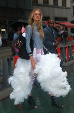ROMEE STRIJD Arrives at Victoria’s Secret Offices in New York 08/29/2017