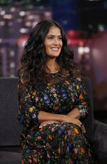 SALMA HAYEK at Jimmy Kimmel Live in Hollywood 08/17/2017