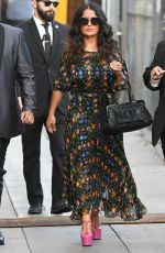 SALMA HAYEK at Jimmy Kimmel Live in Los Angeles 08/17/2017