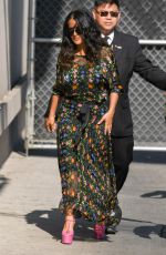 SALMA HAYEK at Jimmy Kimmel Live in Los Angeles 08/17/2017