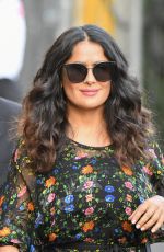 SALMA HAYEK at Jimmy Kimmel Live in Los Angeles 08/17/2017