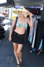 SARA BARRETT in Bikini Top and Skirt Shopping in Glendora 08/06/2017