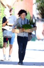 SARA GILBERT Out Shopping in Los Angeles 08/10/2017
