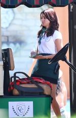 SARAH HYLAND on the Set of Modern Family in Los Angeles 08/14/2017